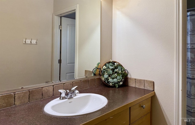 bathroom featuring vanity