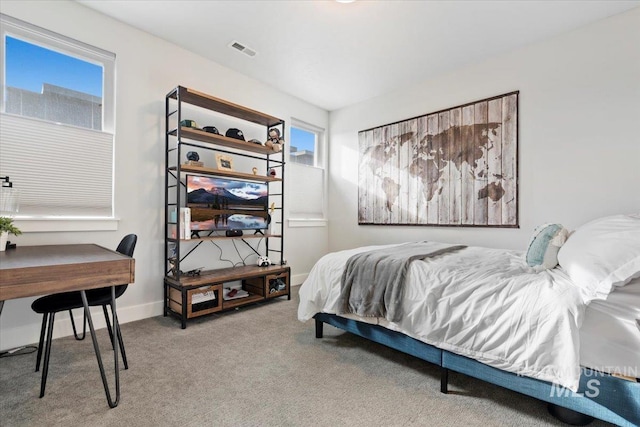 bedroom with carpet flooring