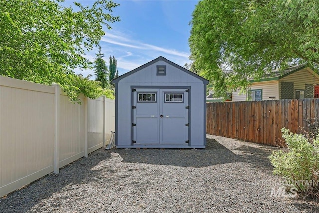 1753 S Kimball Way, Boise, ID 83709 - view of shed featuring a fenced backyard