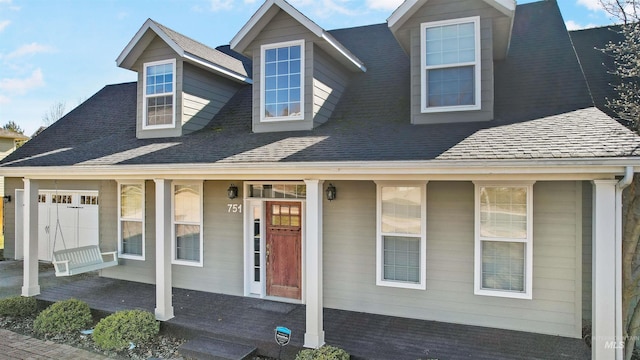 view of front of house featuring covered porch