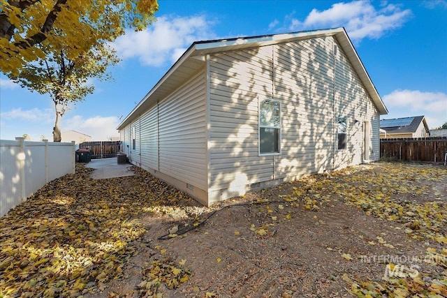 view of home's exterior featuring a patio area