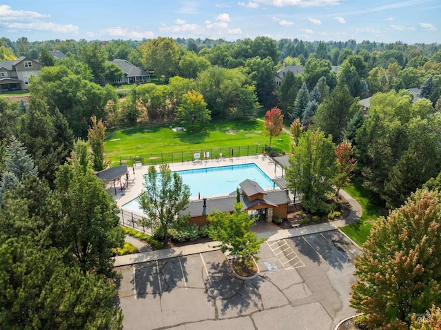 birds eye view of property