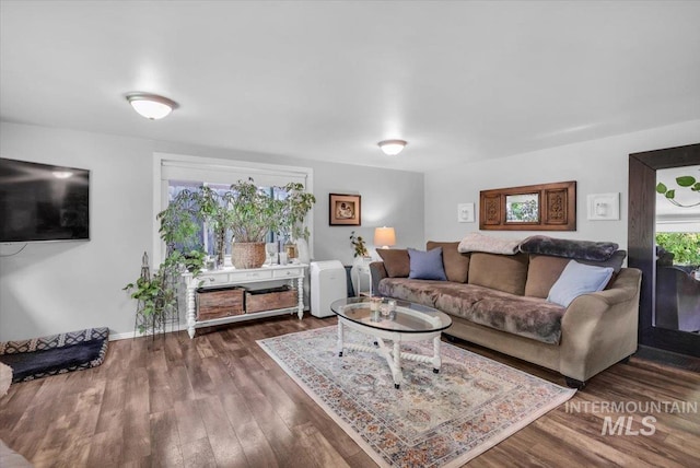 1315 E Lincoln Ave, Nampa, ID 83686 - living area featuring wood finished floors