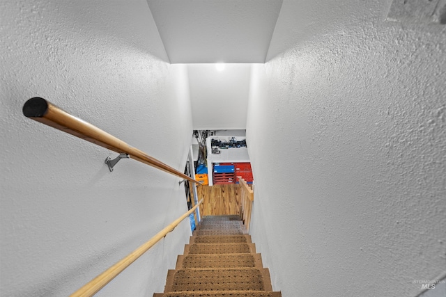 403 29th, Lewiston, ID 83501 - staircase featuring a textured wall