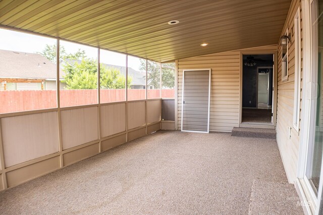 1155 Caswell Ave W, Twin Falls, ID 83301 - unfurnished sunroom with vaulted ceiling