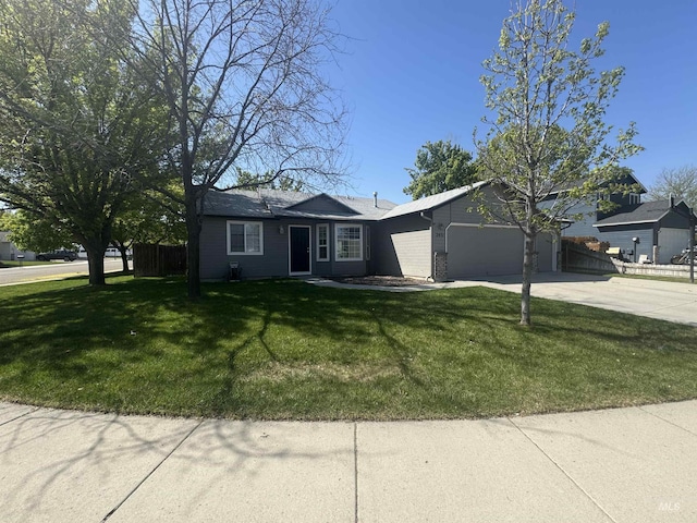 2451 W Park Stone Dr, Meridian, ID 83646 - ranch-style home featuring a garage and concrete driveway