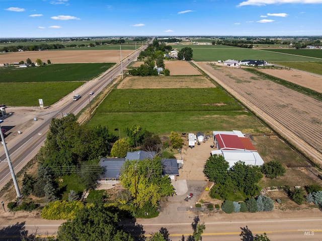20035 Franklin Rd, Nampa, ID 83687 - aerial view of property and surrounding area with rural landscape and rows of crops