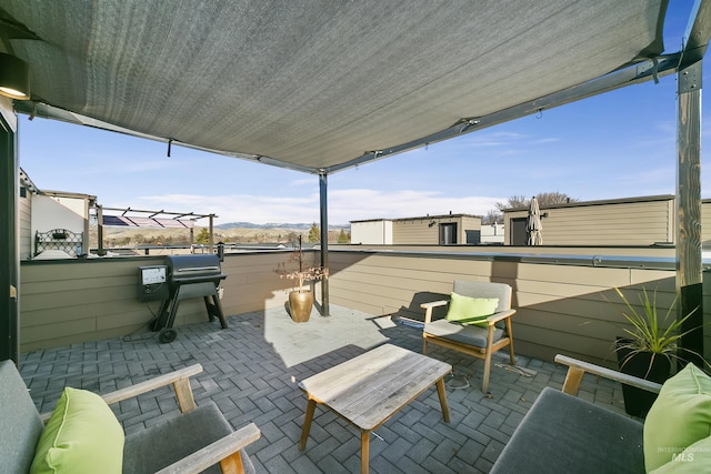 view of patio / terrace featuring grilling area