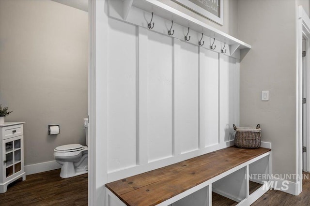 27985 Gray Sage Rd, Caldwell, ID 83607 - mudroom with dark wood-type flooring and baseboards