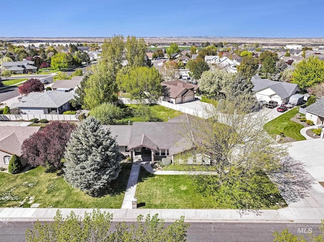 drone / aerial view featuring a residential view