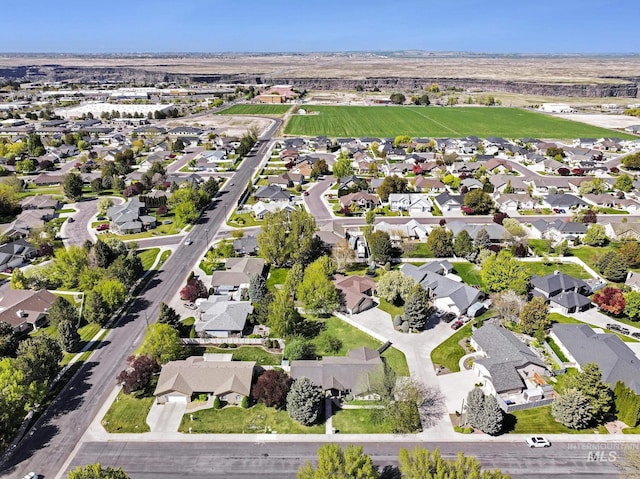 birds eye view of property featuring a residential view