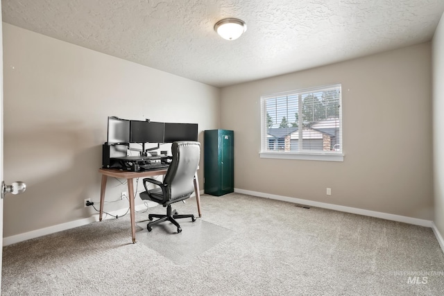 319 Magnolia Ave, Fruitland, ID 83619 - office space with a textured ceiling, carpet, and baseboards
