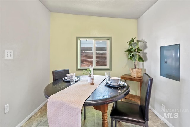 1325 E 5th N, Mountain Home, ID 83647 - dining area featuring electric panel and baseboards
