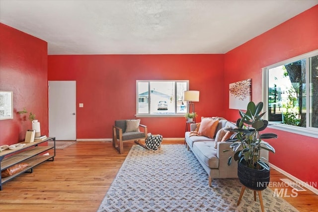 1325 E 5th N, Mountain Home, ID 83647 - living area with light wood-style flooring and baseboards