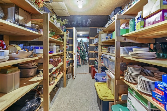 view of storage room