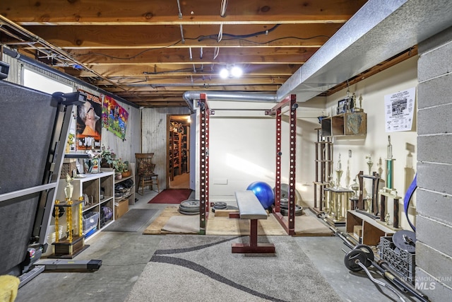view of exercise room