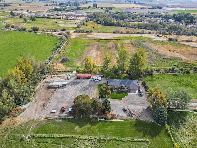 drone / aerial view featuring a rural view