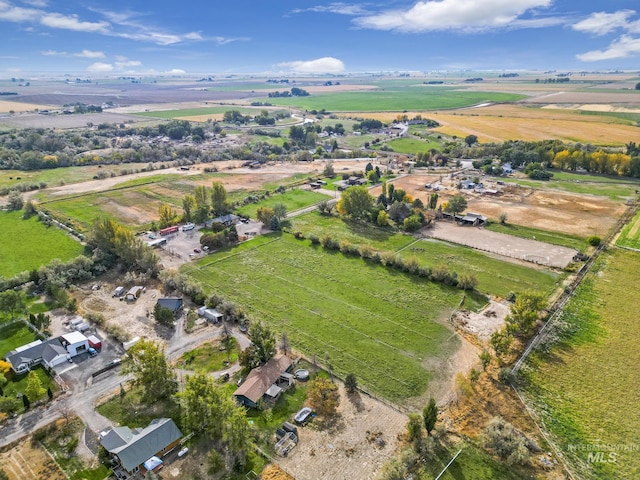 bird's eye view featuring a rural view