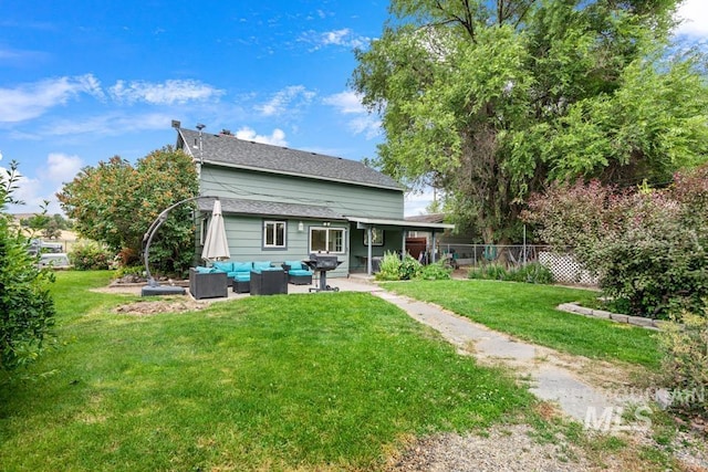 1015 E Park, Weiser, ID 83672 - rear view of property with outdoor lounge area and a patio area