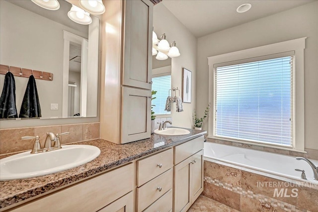1512 N 28th St, Boise, ID 83703 - full bathroom featuring double vanity and a bath