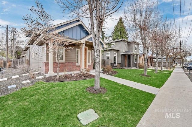 1512 N 28th St, Boise, ID 83703 - view of front of house with board and batten siding and brick siding