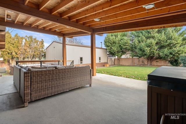 view of patio / terrace featuring outdoor lounge area