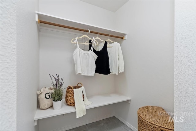 interior space with baseboards
