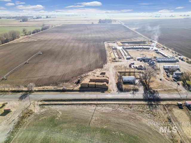 bird's eye view featuring a rural view