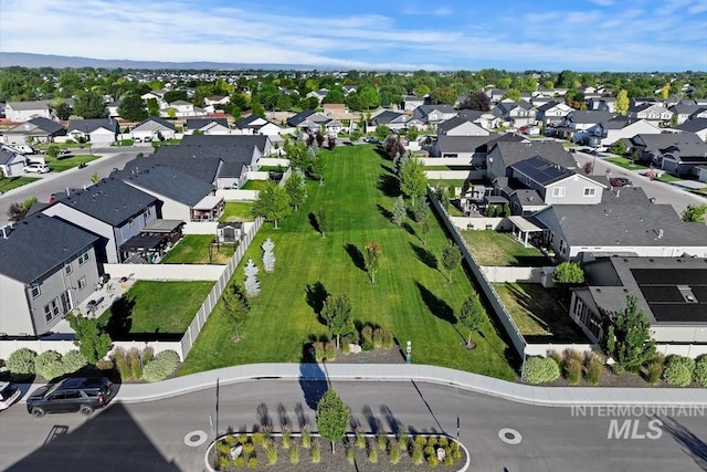 birds eye view of property featuring a residential view