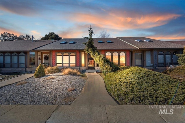 view of ranch-style home