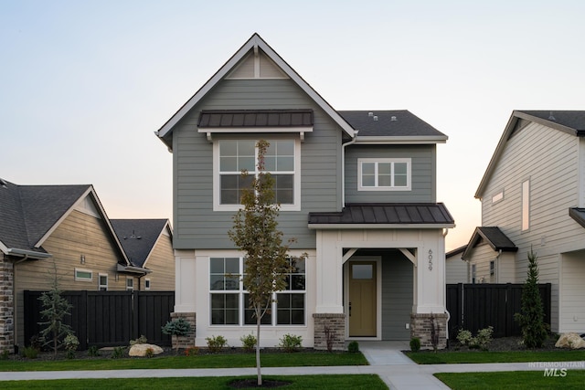 6059 S Aspiration Ave, Meridian, ID 83642 - view of front facade featuring a standing seam roof and metal roof