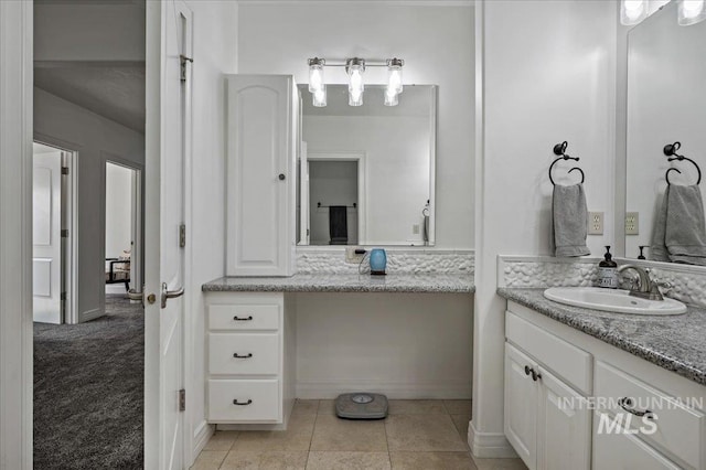 2873 W Wind Dr, Eagle, ID 83616 - bathroom with vanity and tile patterned flooring