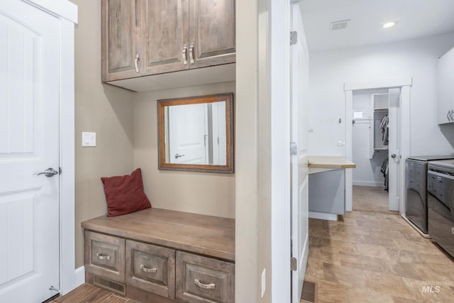 120 S Marko Ln, Kuna, ID 83634 - laundry room with cabinet space, baseboards, and recessed lighting
