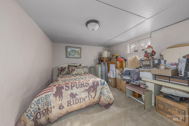 bedroom featuring carpet flooring