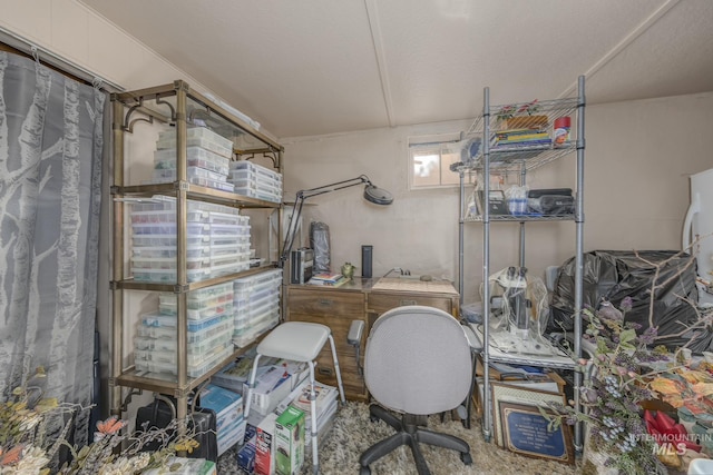 view of home office