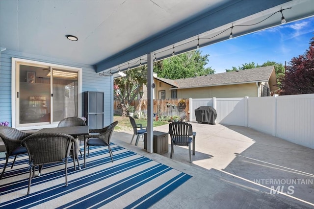 1460 Fairway Ct, Mountain Home, ID 83647 - view of patio with outdoor dining area