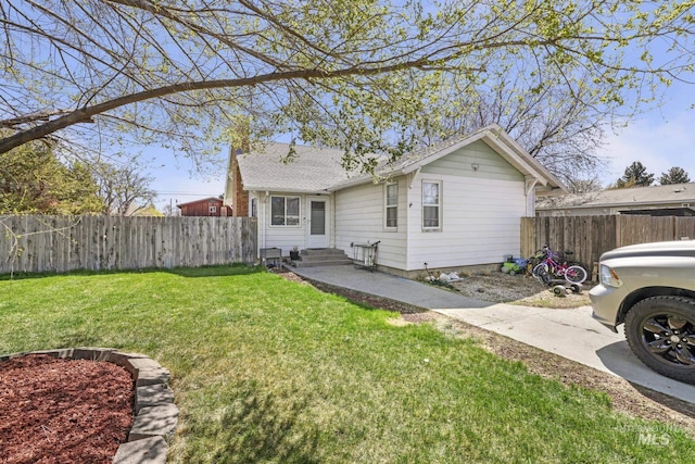 706 Utah St, Gooding, ID 83330 - rear view of property featuring a chimney and entry steps