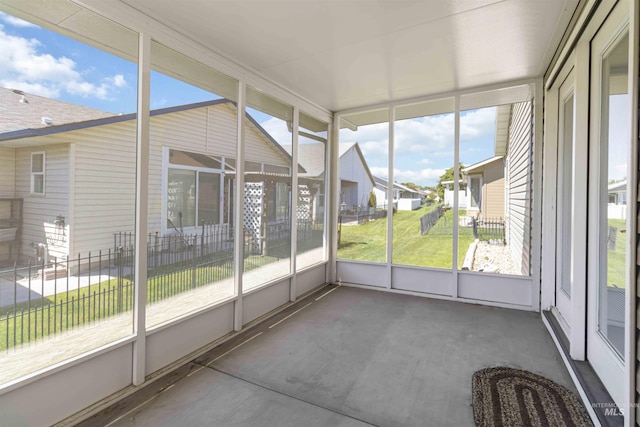 421 N David Frost St, Nampa, ID 83651 - unfurnished sunroom featuring a residential view