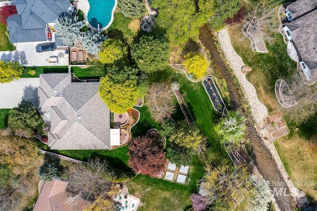 2368 SE 5th Way, Meridian, ID 83642 - bird's eye view of a pool area