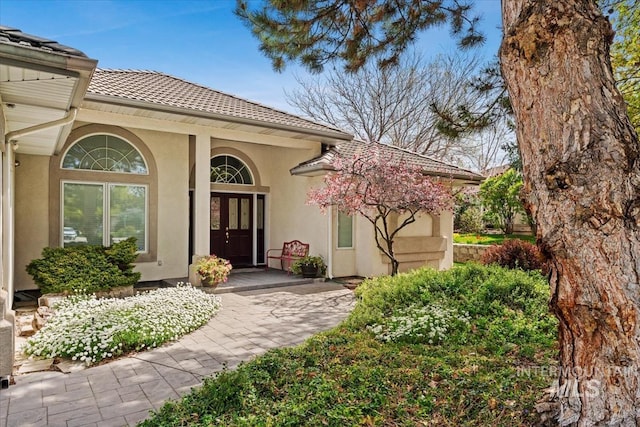 2368 SE 5th Way, Meridian, ID 83642 - property entrance featuring stucco siding and covered porch