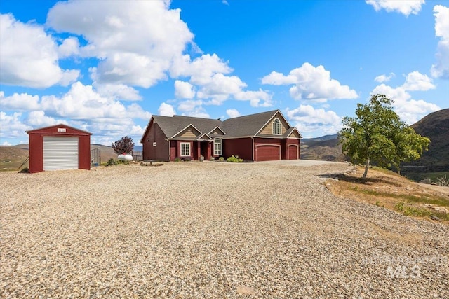 160 Summit Ridge Rd, Horseshoe Bend, ID 83629 - view of front of house featuring a garage and driveway