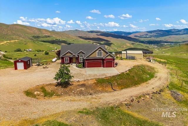 160 Summit Ridge Rd, Horseshoe Bend, ID 83629 - view from above of property featuring a mountainous background