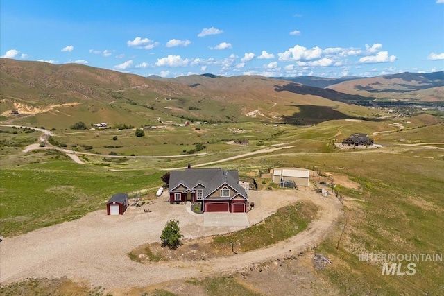 160 Summit Ridge Rd, Horseshoe Bend, ID 83629 - aerial view of sparsely populated area with a mountain backdrop