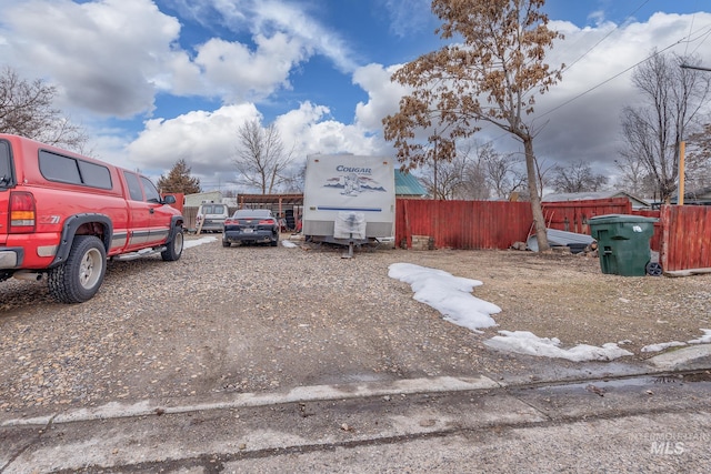 view of vehicle parking