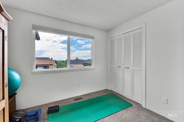713 E Harcourt Rd, Boise, ID 83702 - workout area with carpet floors and a textured ceiling