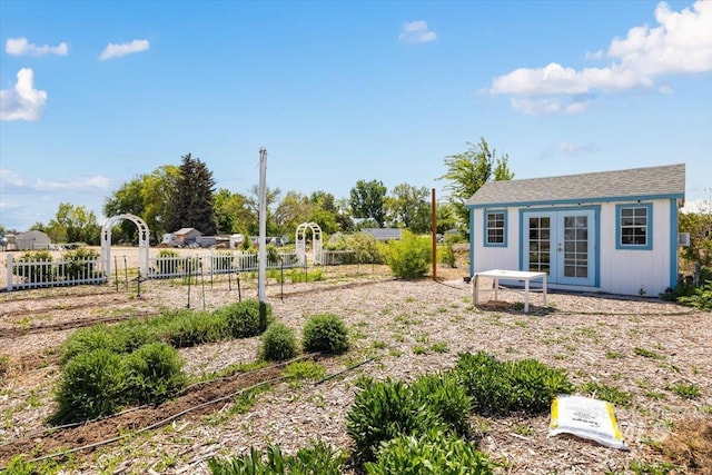 3415 Marble Front Rd, Caldwell, ID 83605 - view of yard with french doors and fence