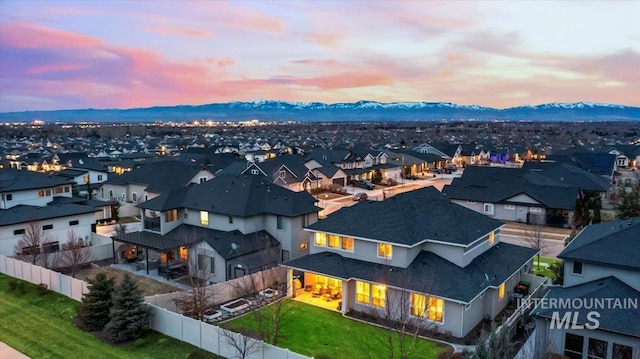 4071 S Twilight Rise Ave, Meridian, ID 83642 - view of city featuring a mountain backdrop and nearby suburban area