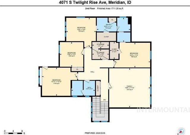 4071 S Twilight Rise Ave, Meridian, ID 83642 - view of home floor plan