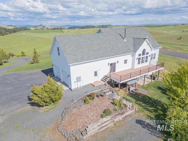 1027 Larkspur, Moscow, ID 83843 - aerial view of sparsely populated area