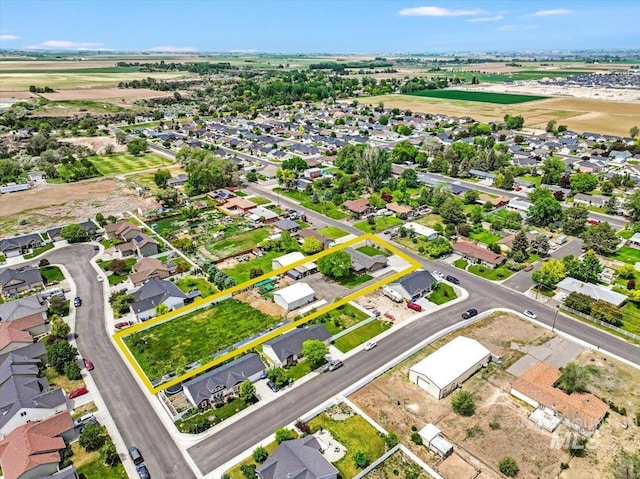 1011 Filer Ave W, Twin Falls, ID 83301 - aerial view of residential area featuring property parcel outlined